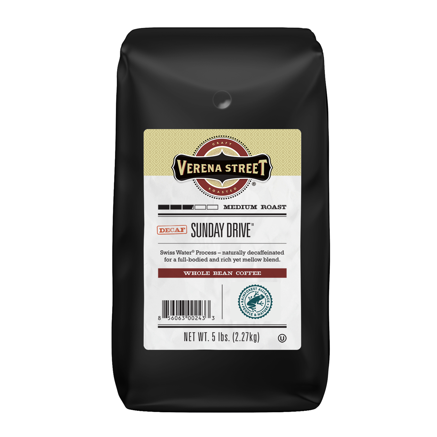 Sunday Drive Swiss Water Process Decaf whole bean coffee