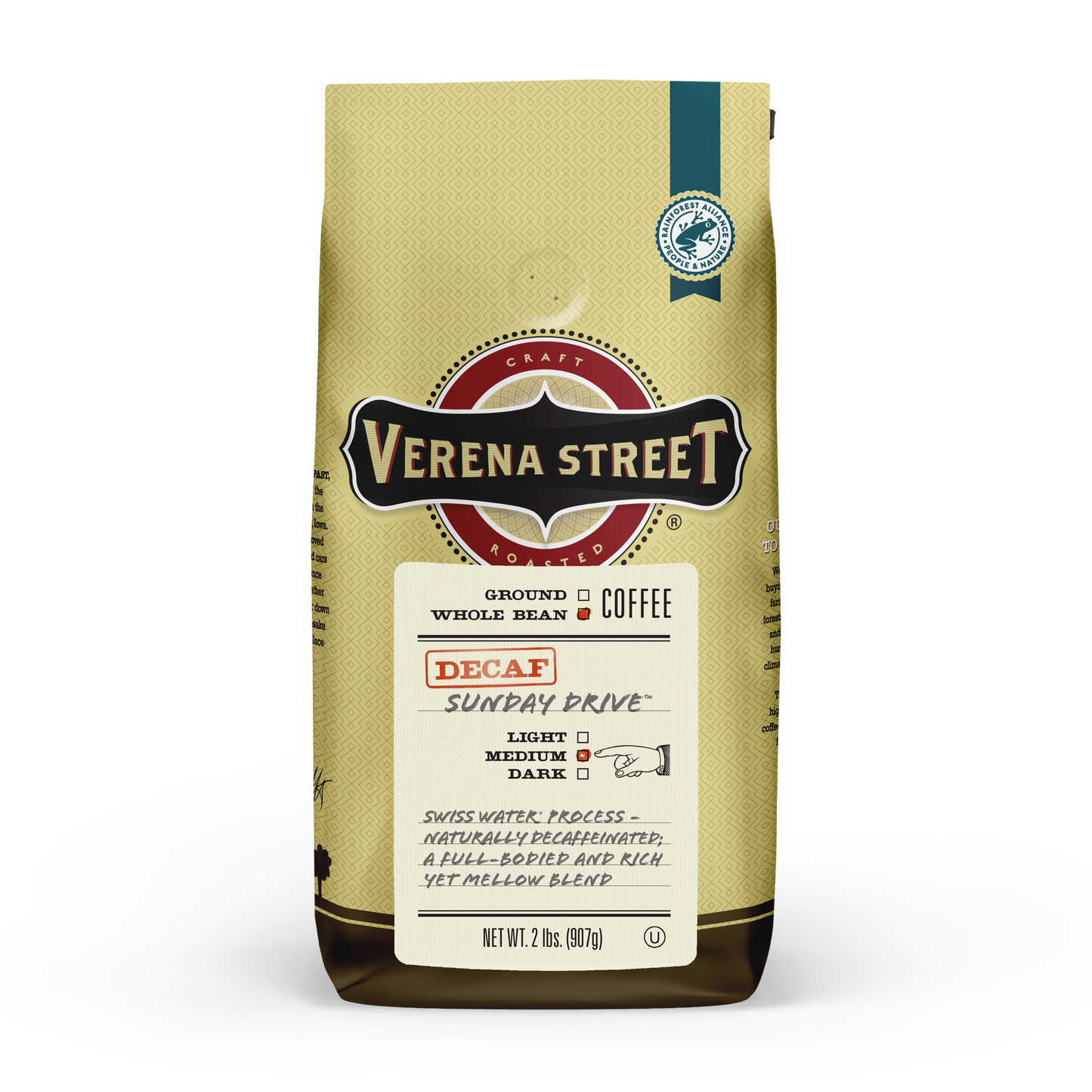 Sunday Drive Swiss Water Process Decaf whole bean coffee