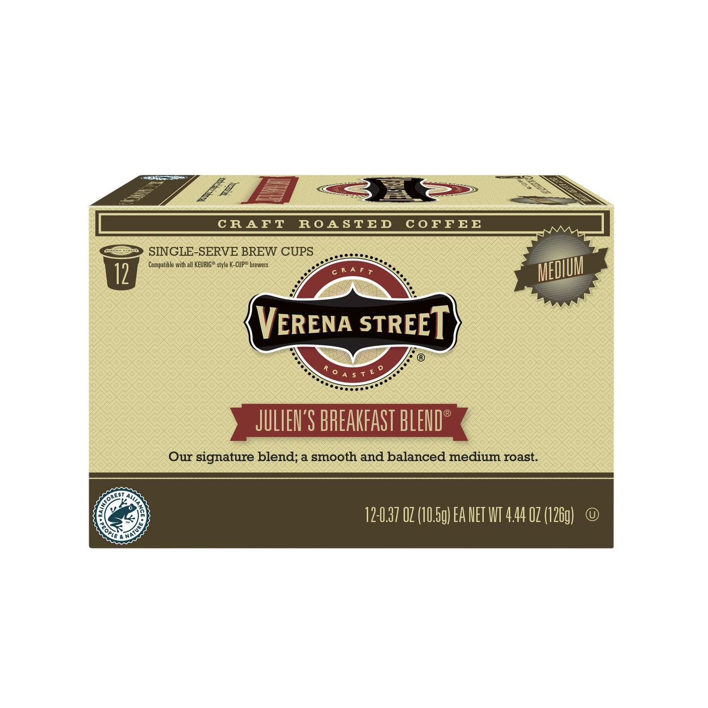 Julien's Breakfast Blend brew cups