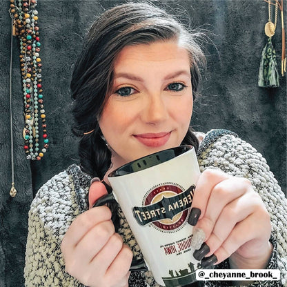 12oz Ceramic Latte Mug w/ Logo